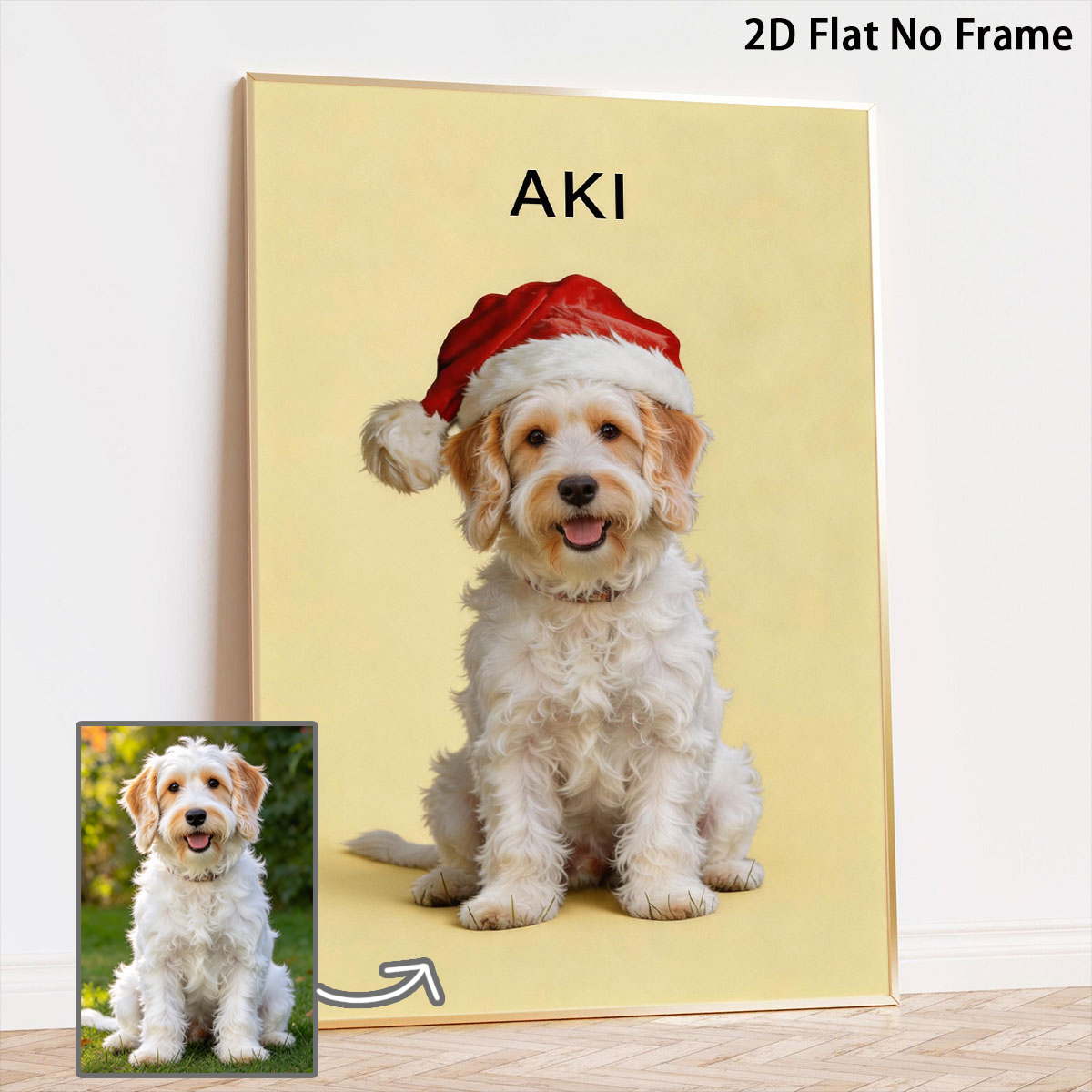 Pet Portrait Custom - ملصقات حيوانات أليفة مخصصة، طباعة على