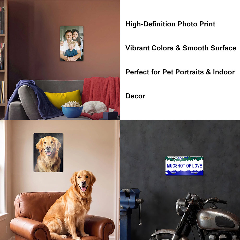 لافتة معدنية مخصصة من الألومني - مراجعة Pet Portrait Custom وسعره